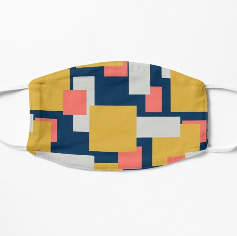 rectangular face mask by merry makewell designs